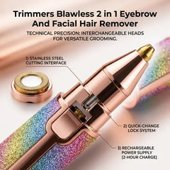 Flawless 2-in-1 Eyebrow & Face Hair Remover