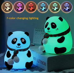 Cute Panda Night Light – 7-Color RGB