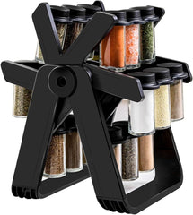 360° Rotating Spice Rack with 18 Jars