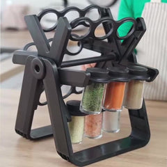 360° Rotating Spice Rack with 18 Jars