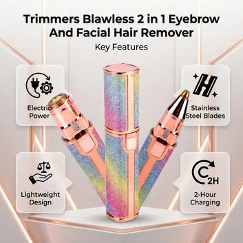 Flawless 2-in-1 Eyebrow & Face Hair Remover