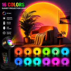 Sunset Atmosphere Lamp – 16 Colors & Remote