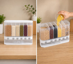 6-Grid Wall-Mounted Food Dispenser