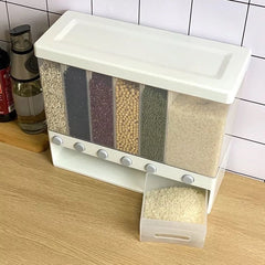 6-Grid Wall-Mounted Food Dispenser