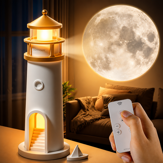 LED Moon Projection Night Lamp